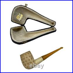 Vintage Ural Meerschaum Smoking Pipe With Case USED Free Shipping