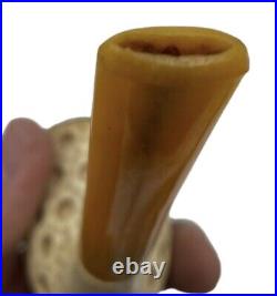 Vintage Ural Meerschaum Smoking Pipe With Case USED Free Shipping