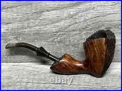 Vintage Viggo Neilsen Plateau Top Tobacco Pipe Denmark Used (P8) (briar#3)