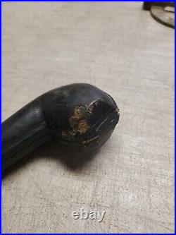 Vintage WALLY FRANK Smoking Pipe with Gold Filled Bands in original case (A414)