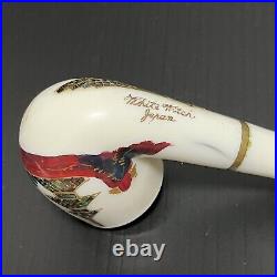 Vintage White Witch Japan Bone with inlay Smoking Estate Pipe