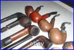 Vintage lot of 21 collectible tobacco pipes estate find. Everything described