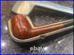 Vintage smoking pipe & case by pipemaker D. Silberberg 99 Rue St. Lazare Paris