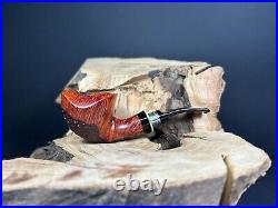 Winslow Handcut Denmark Huber Munchen Half Rustique Smoking Pipe