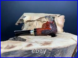 Winslow Handcut Denmark Huber Munchen Half Rustique Smoking Pipe