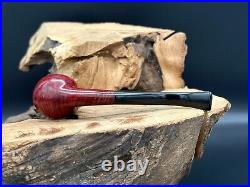 Wo Larsen Handmade In Denmark Bent Billiard Smooth Finish Smoking Pipe